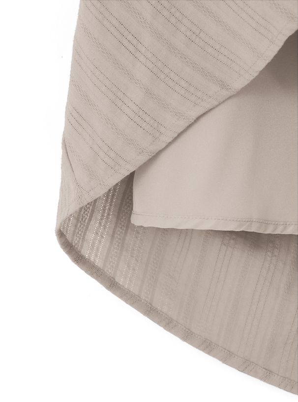 日本 GRL - 小步舞曲泡泡袖縮腰洋裝-軍綠