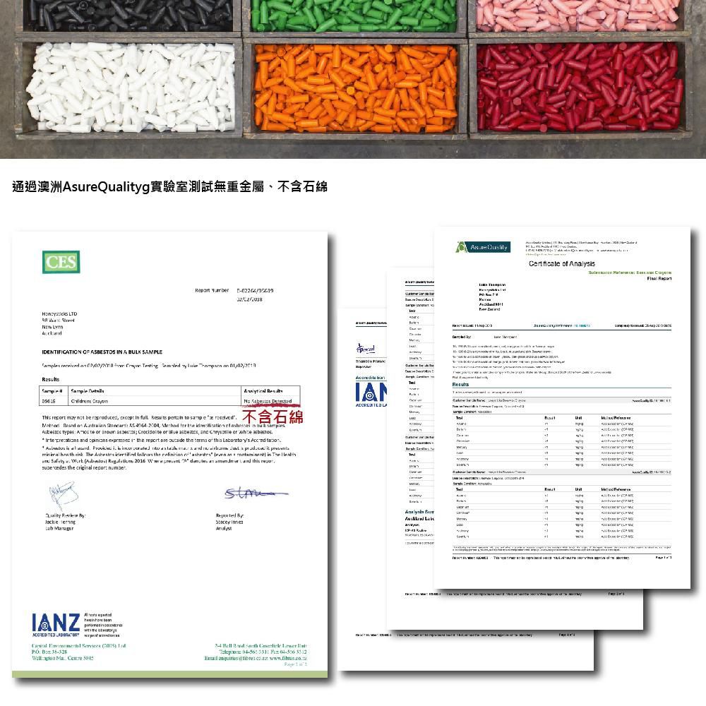 紐西蘭 Honey Sticks - 純天然蜂蠟無毒蠟筆-3歲以上幼童適用-高胖型-6色