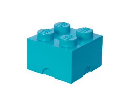 Room Copenhagen - 樂高 LEGO® 4凸收納盒(多色可選) (天空藍)