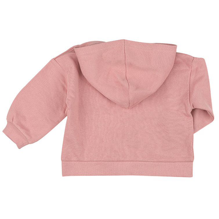 akachan honpo - 連帽外套-毛圈內裡-粉紅色