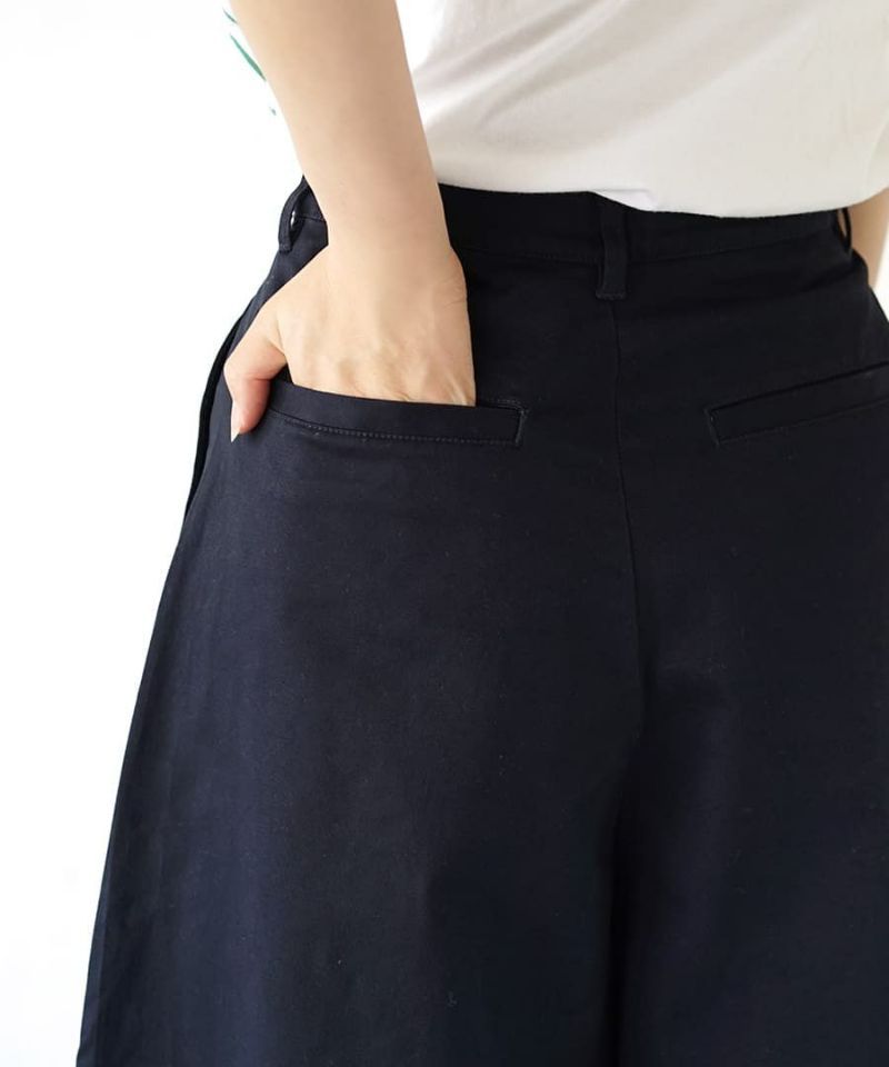 日本 zootie - 好好穿 顯瘦修身寬褲-海軍藍