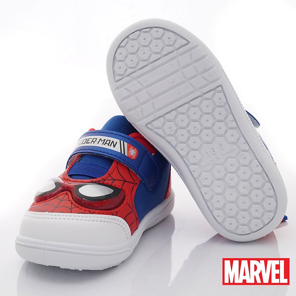 台灣製蜘蛛人休閒運動鞋白(中大童段)-運動鞋-紅藍