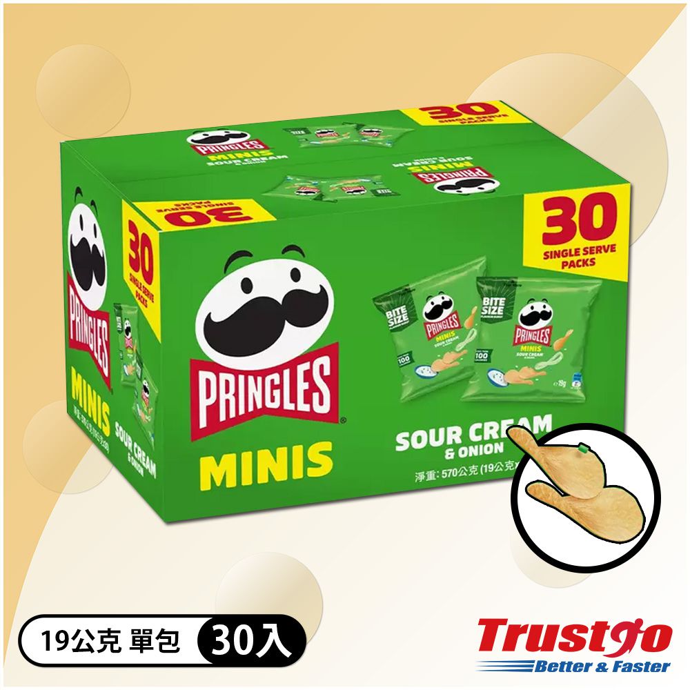 品客洋芋片 MINIS 洋蔥奶焗口味19公克 X 30入