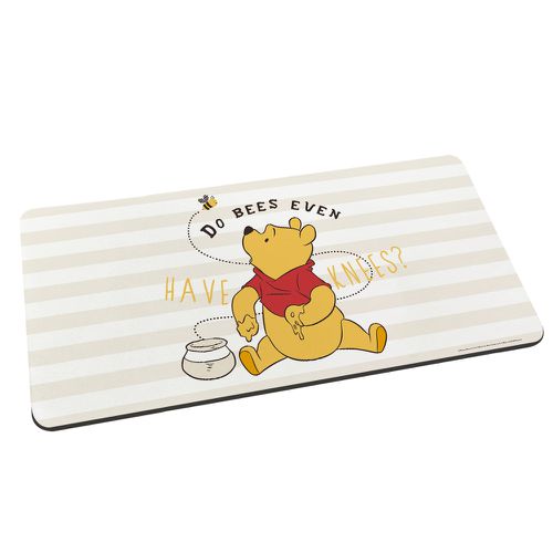 迪士尼 Disney【條紋維尼】軟式珪藻土吸水地墊 浴室地墊 腳踏墊 吸水墊80X38X0.5cm