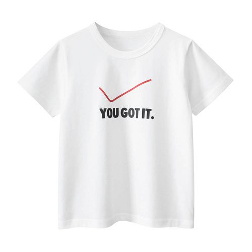純棉短袖上衣-YOU GOT IT-米白