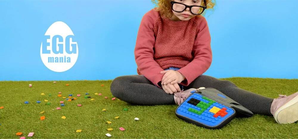 ♛Miss Jill x Evan哥 專屬團購♛ 法國 EGG mania 巧拼兒童背包