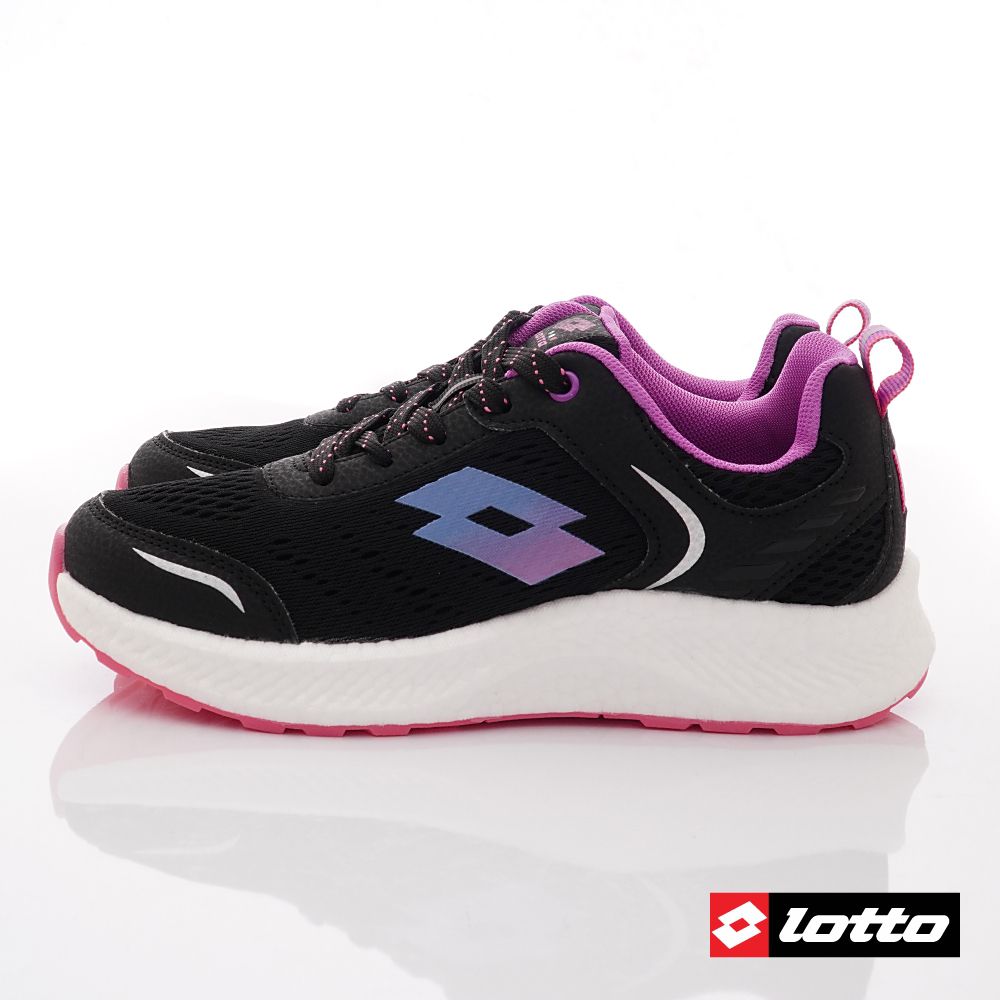 LOTTO樂得 - TRON創跑鞋2代女段-運動鞋-黑紫