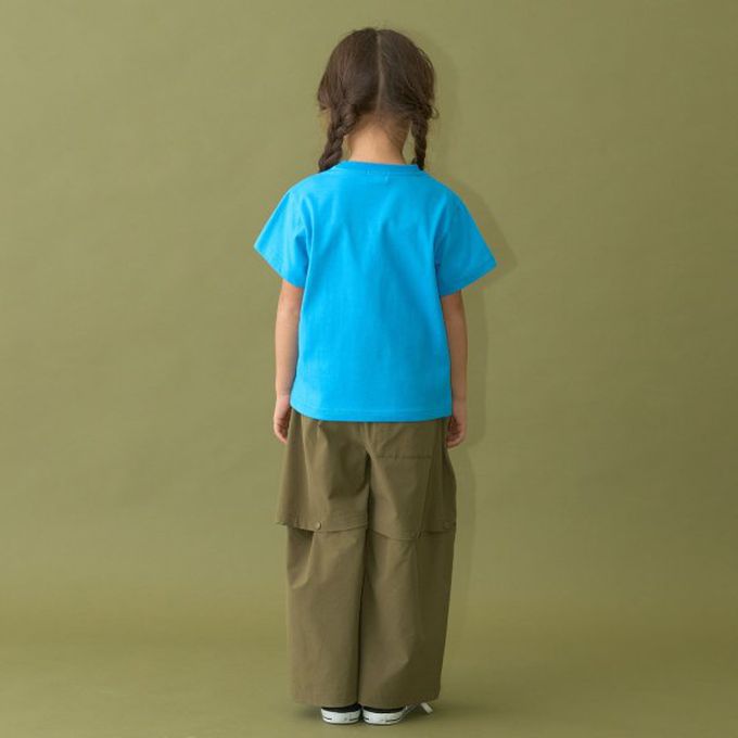 日本 b-ROOM - 簡約印花舒適天竺棉短袖上衣-Because-米