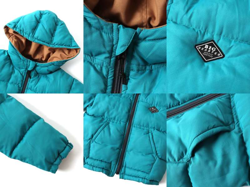 日本 BREEZE - 輕量保暖連帽防風外套-軍綠