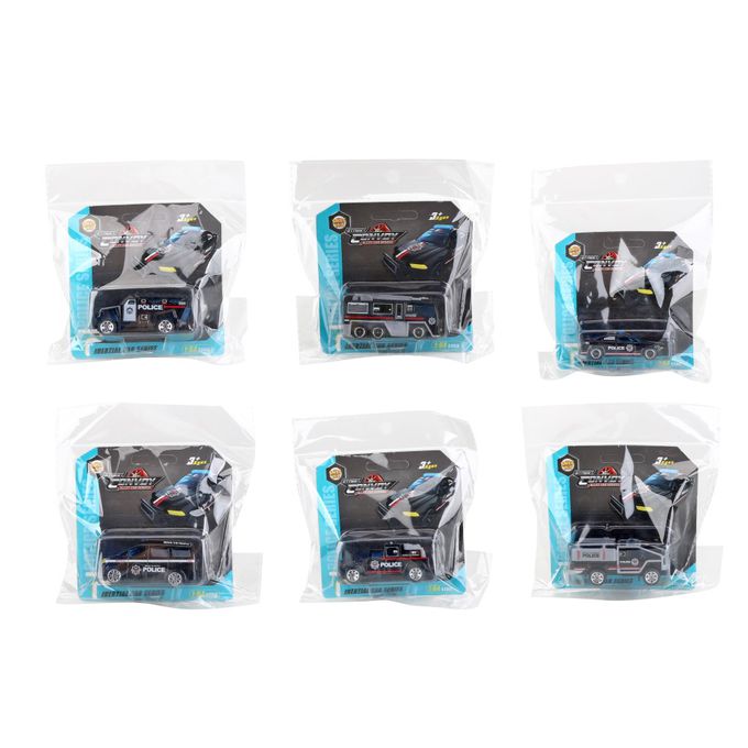 科智 - 迷你合金車-警車系列(混款)-款式隨機