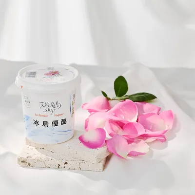 艾絲嵐島 Skyr - 獨享杯 玫瑰紅露Skyr │ 奶素-每杯170g
