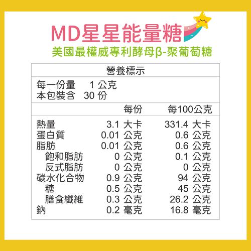 星星能量糖-兒童專用30入-30g/盒