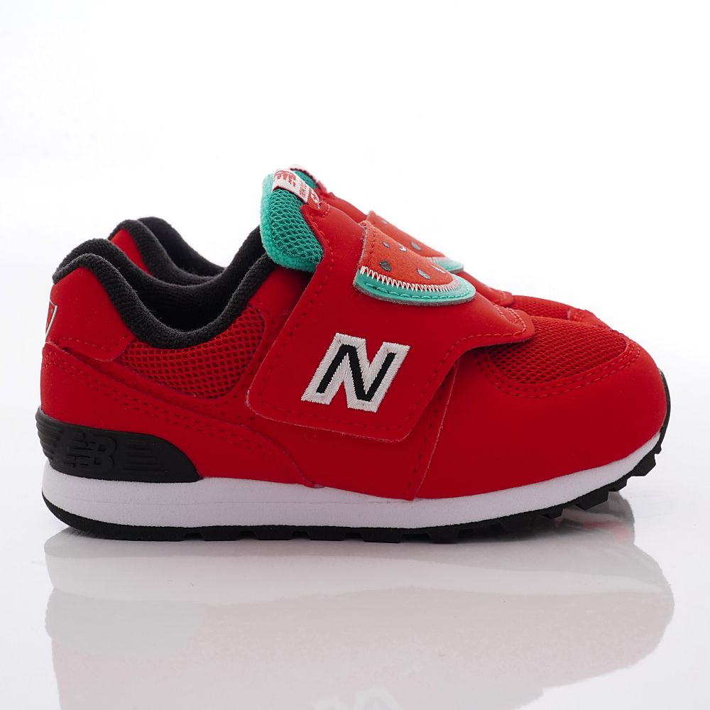 New Balance - 復古透氣慢跑西瓜鞋款574FRR系列(小童段)-紅