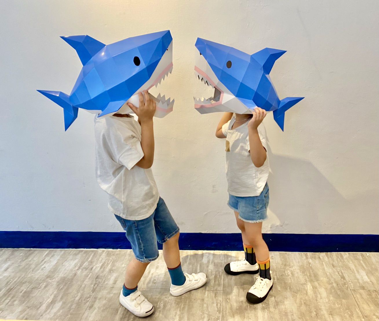 時報出版 - 動物立體大面具：鯊魚(速成版不用自己剪喔)