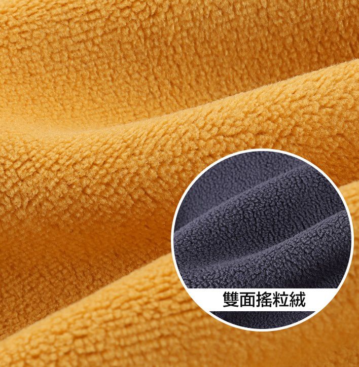 雙面搖粒絨造型外套-鯊魚-黃色