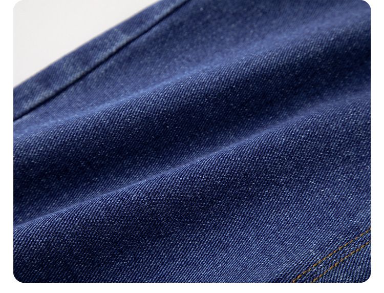 牛仔吊帶短褲-藍色