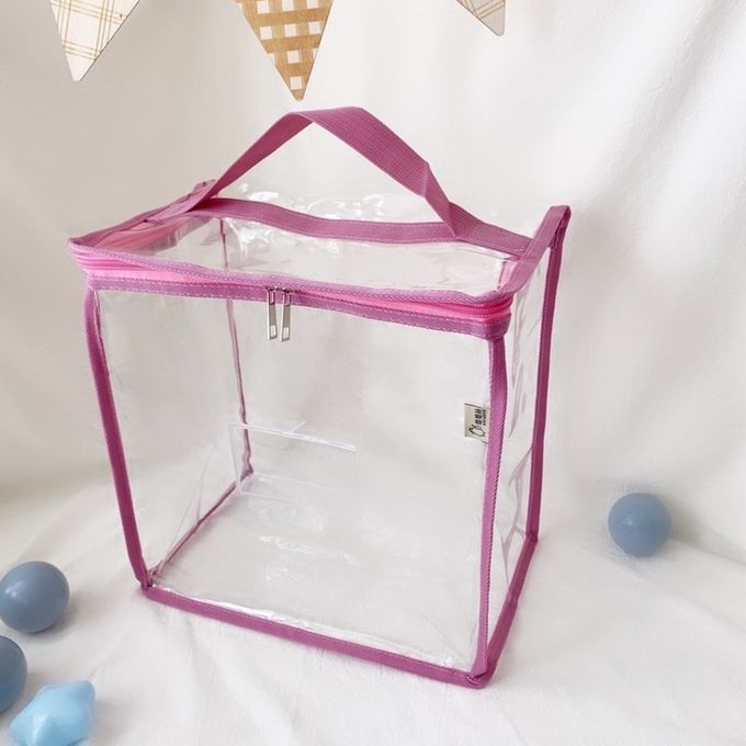 妞妞絲 - 透明收納袋-大象灰 (M)