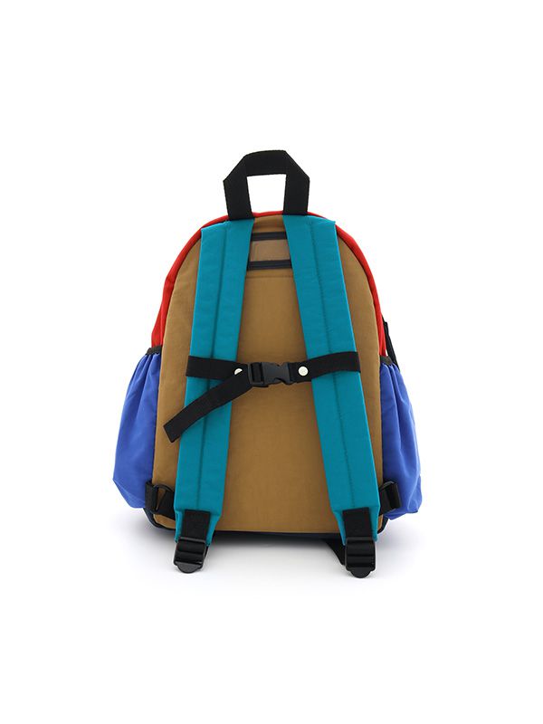 日本 OCEAN&GROUND - DAYPACK 經典後背包-CRAZY 撞色-杏x紅x綠 BE