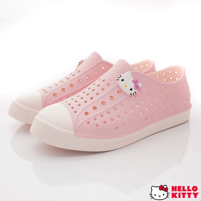 HELLO KITTY - HELLO KITTY-洞洞休閒便鞋-823638粉(中大童段)-休閒鞋-粉