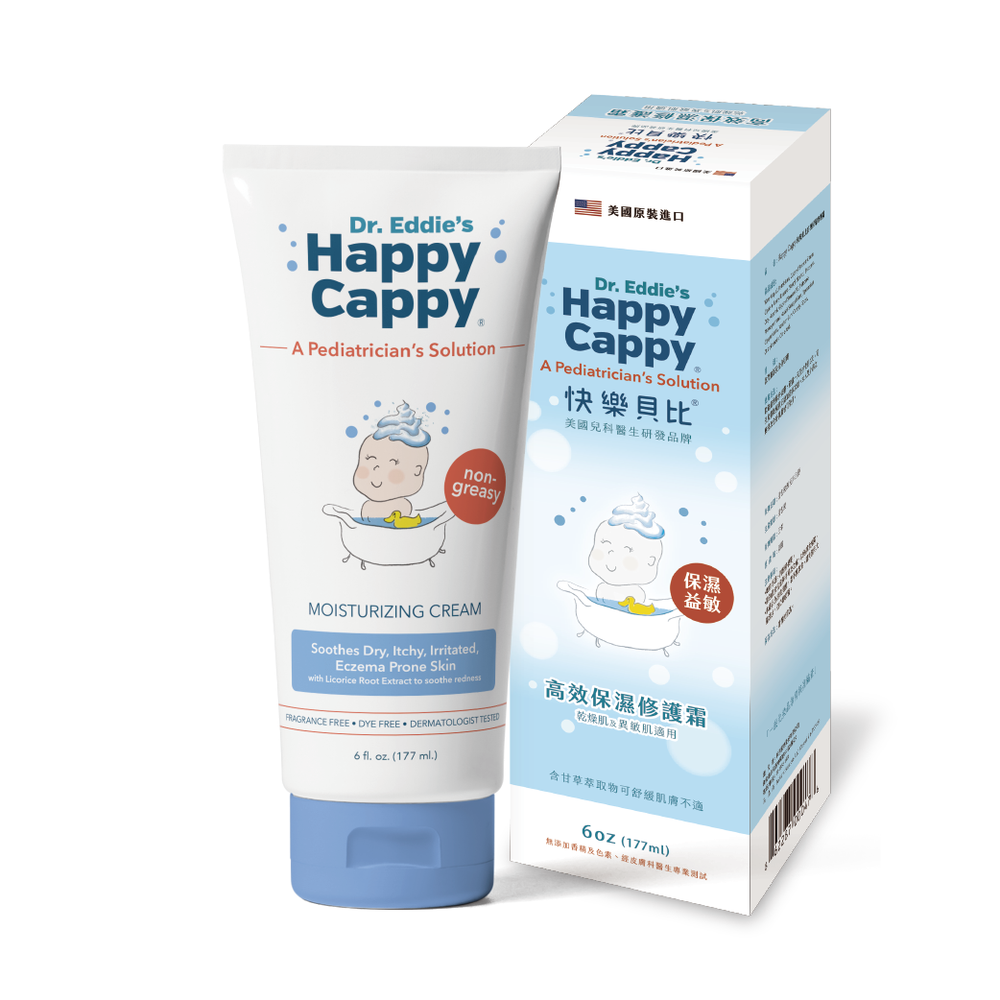 Happy Cappy 快樂貝比 - 高效保濕修護霜(乾燥肌及異敏肌適用) (單盒)-177ml