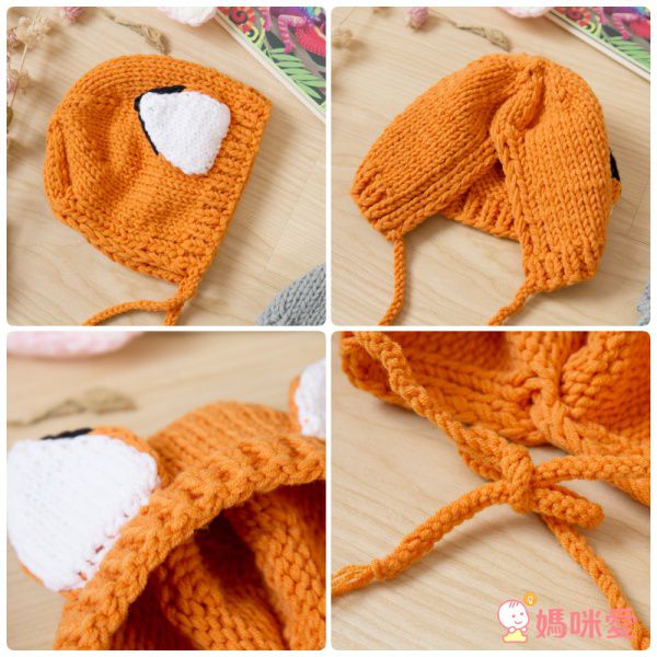 逗趣動物 Baby Talk造型手工編織帽 新生兒帽♡