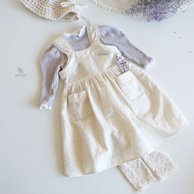 韓國 Jmsnail - 鬆緊腰壓紋彈性內搭褲-乾燥玫瑰粉