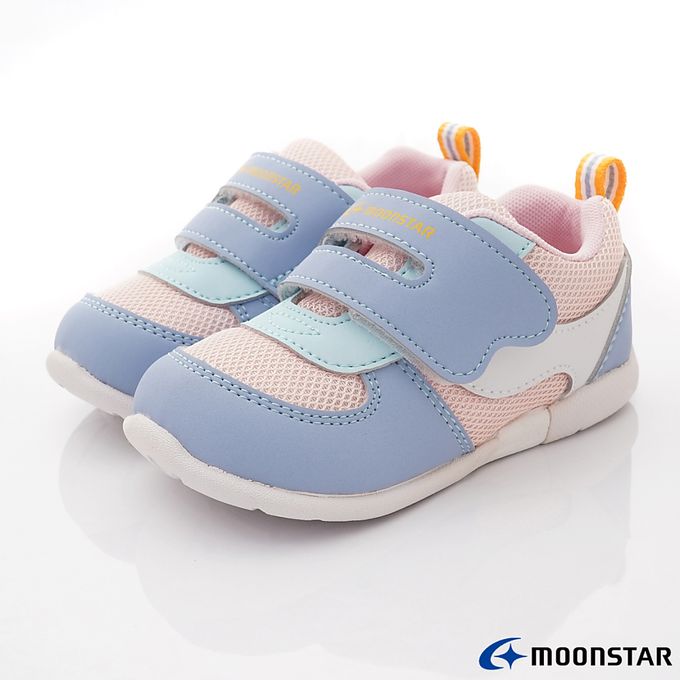 Moonstar日本月星 - MSCN幼童3E運動鞋(寶寶段)-學步鞋-藍粉