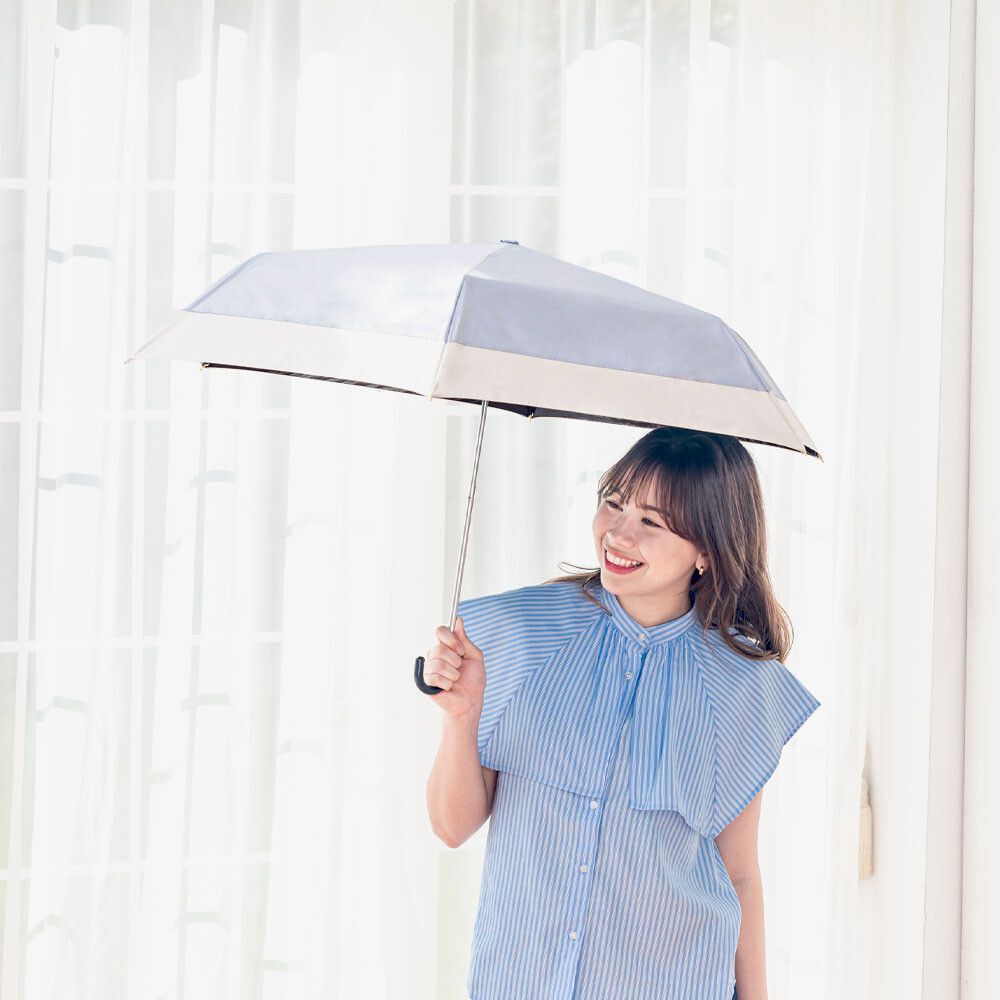 日本中谷 - 抗UV 100%遮光完美防曬折疊傘-經典黑 (傘骨55cm)