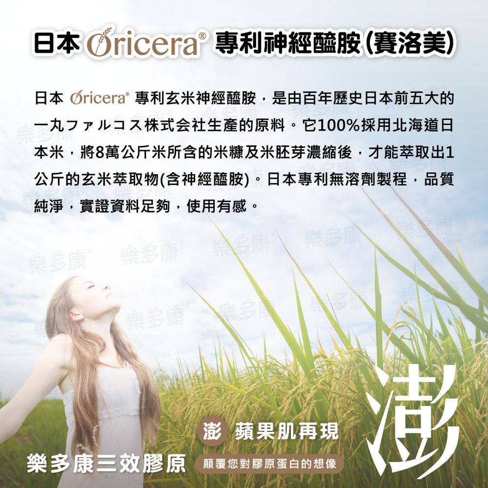 樂多康-妍系列三效膠原蛋白(三胜肽)-單盒-2gx30入x兩盒