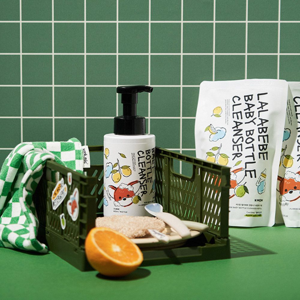 LALAPOPO 草本極淨蔬果奶瓶清潔慕斯500ml/400ml