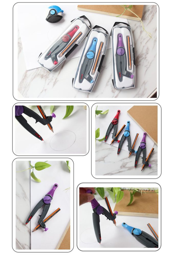 法國MAPED - 鉛筆型兒童安全圓規-一入(顏色隨機出貨)