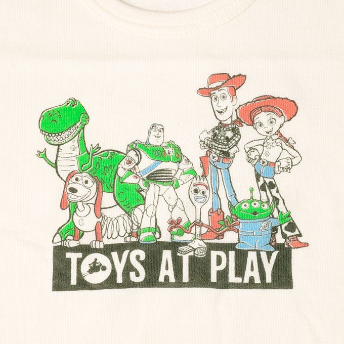 akachan honpo - 圓領短袖T恤2件組-玩具總動員-米白色