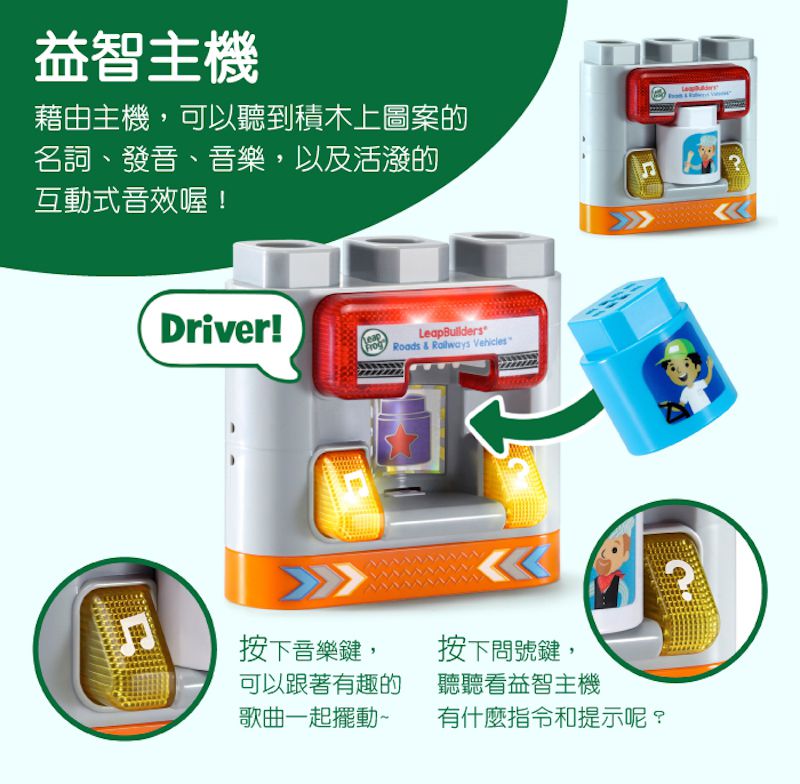 LeapFrog美國跳跳蛙 - 小小建築師-鐵道快車公路組