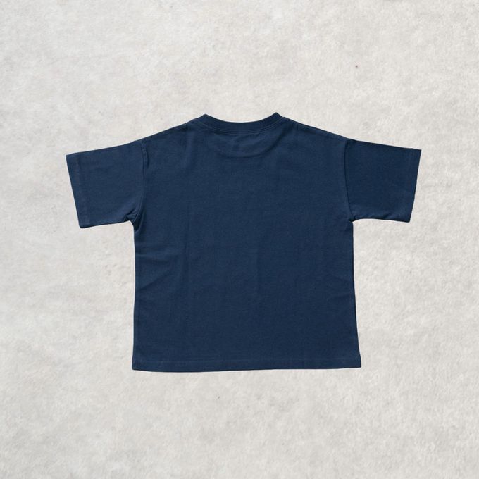 日本 petit main - 100%棉 塗鴉系食物印花短袖上衣-漢堡-白