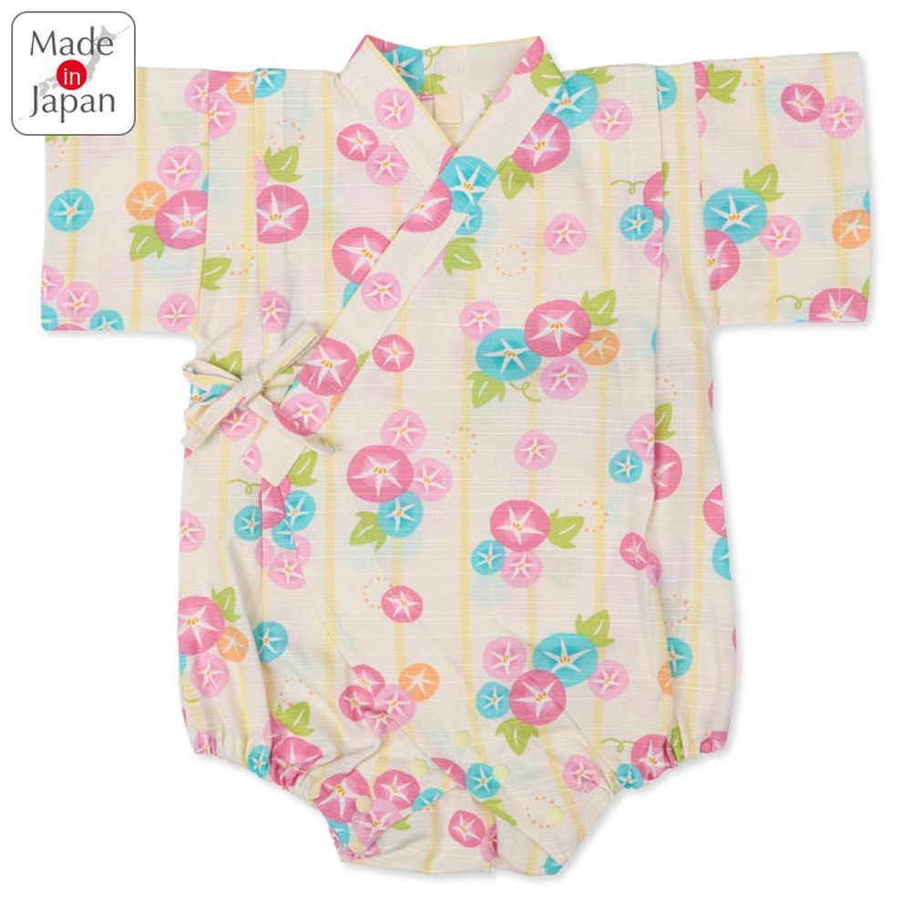 甚平包屁衣-牽牛花-黃色