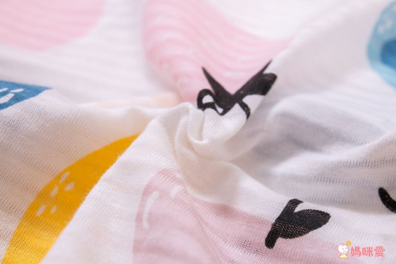 超薄款竹節棉睡衣家居服短袖套裝-小鹿森林