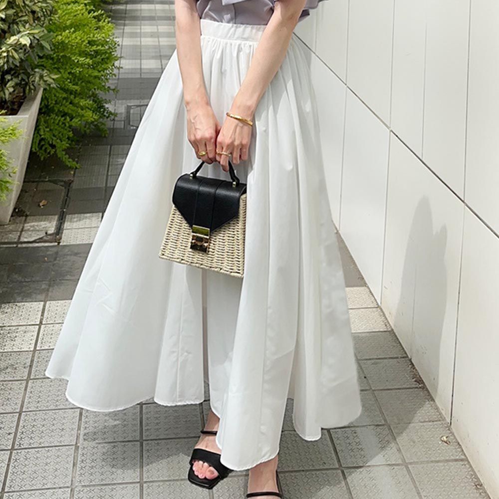 日本 GRL - 熱銷定番 百搭透氣修身長裙-天使白