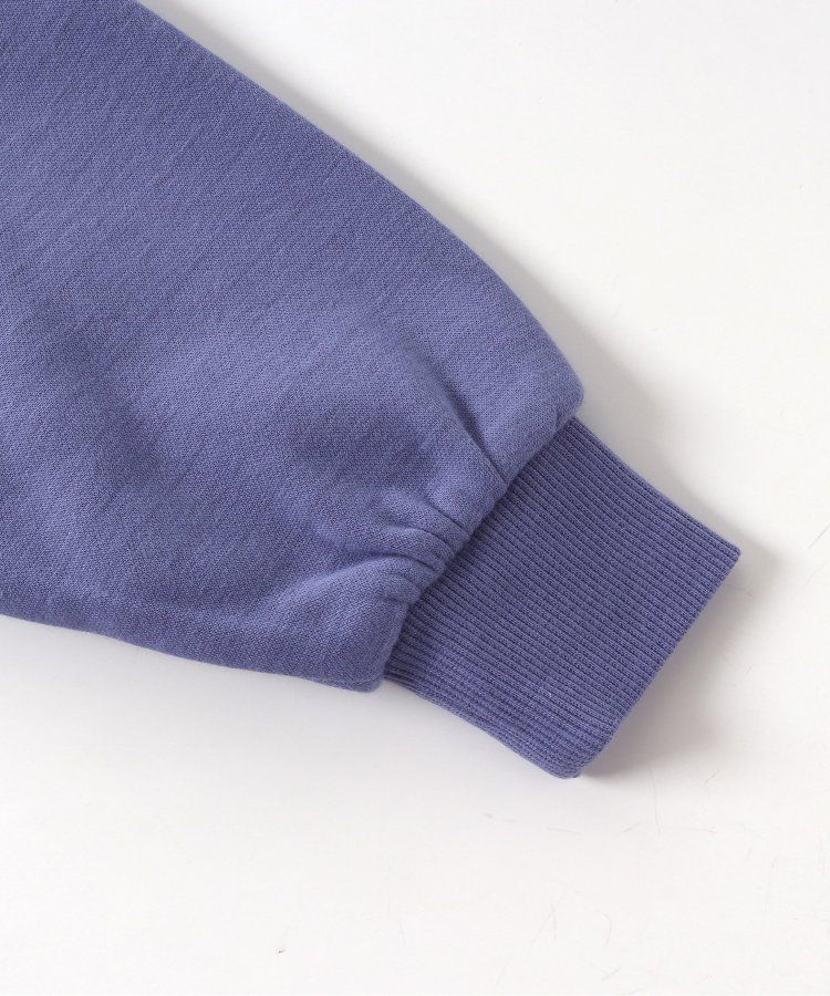 日本 BREEZE - 彩色英文標語裏毛率性運動衫-海軍藍