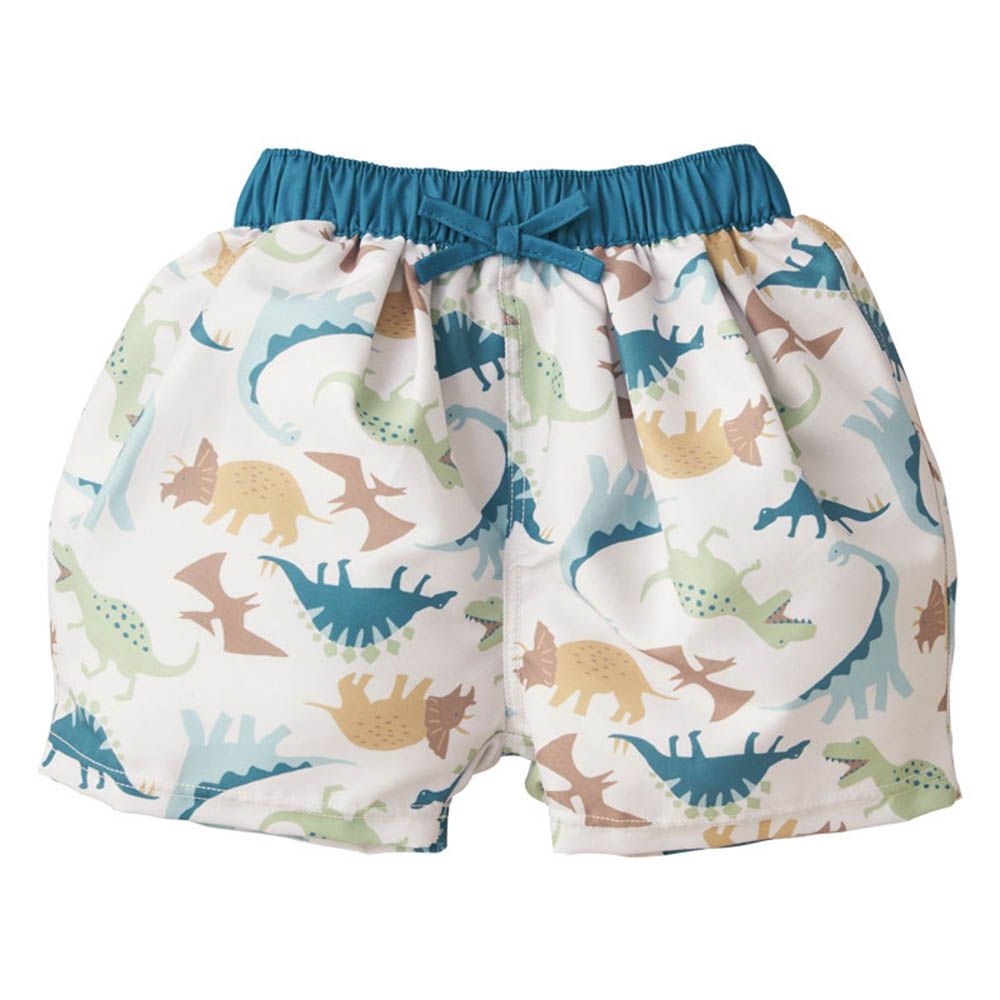 海灘褲-恐龍-淺卡其色