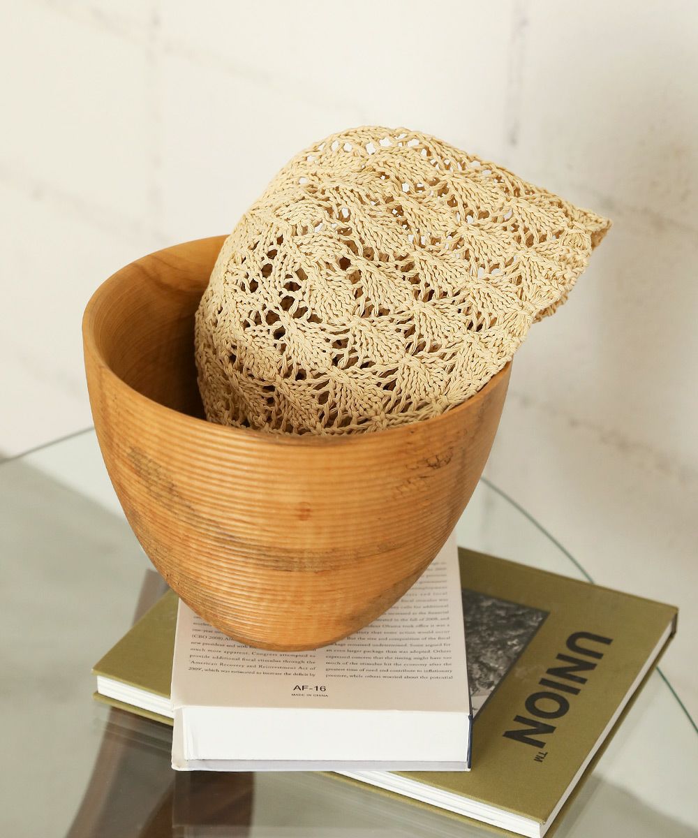 日本 Bab - 春夏定番鉤針鐘形帽-焦糖