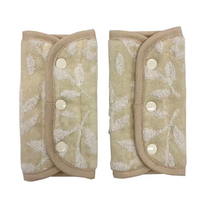 akachan honpo - 專業毛巾製造廠所生產的背帶口水巾-淺卡其色 (約16.5×22cm)