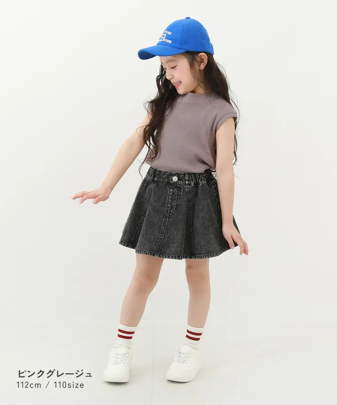 日本 devirock - 甜美羅紋小立領法式袖上衣-灰紫