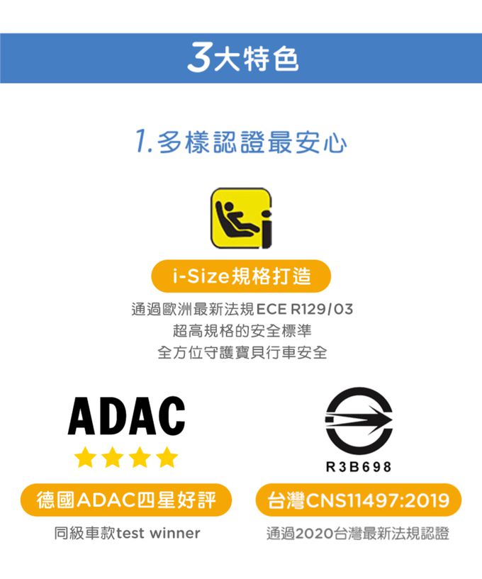 Joie - i-Spin 360™ 0-4歲全方位汽座(3色選擇)-黑色