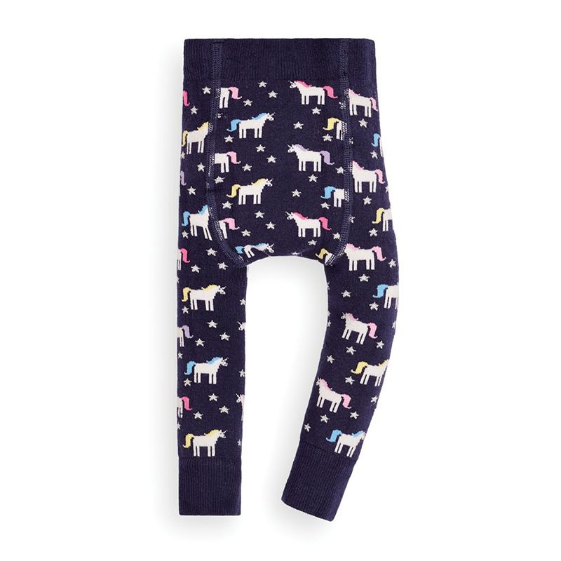 英國 JoJo Maman BeBe - 嬰幼兒內搭褲/保暖襪-滿版獨角獸