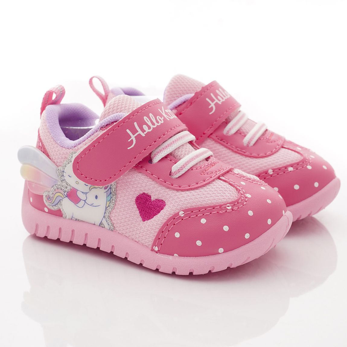 HELLO KITTY - 台灣製甜心休閒運動款(小童段)-運動鞋-粉