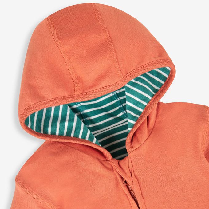 英國 JoJo Maman BeBe - 幼/兒童雙面穿100%純棉保暖連帽外套-小狐狸