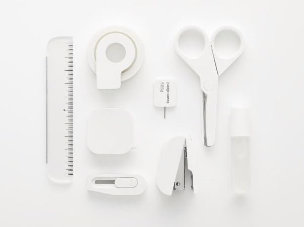 日本文具代購 - 【PLUS】team-demi磁吸式美勞工具組/文具組-深夜藍 (12.4x8.5x3.5cm)