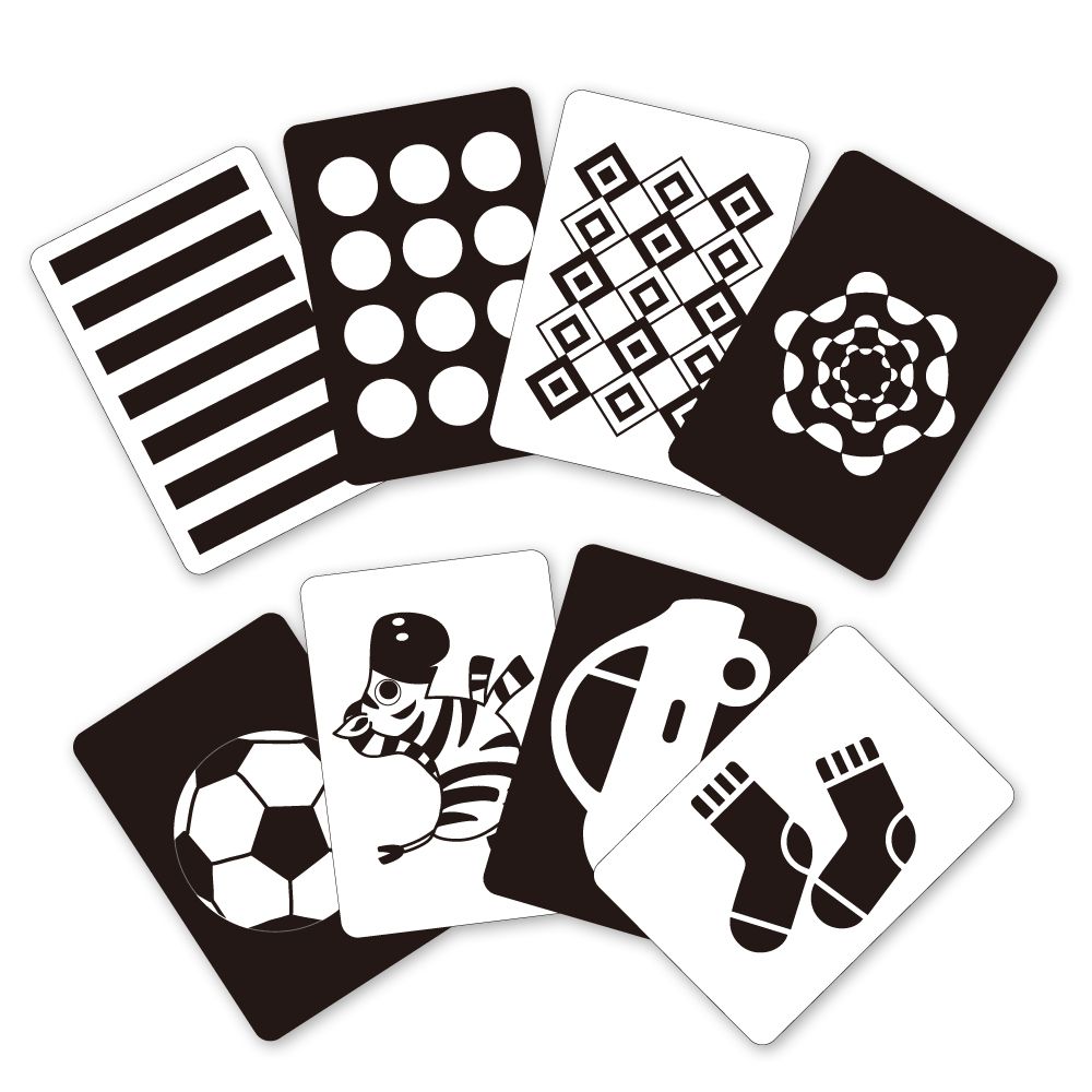 双美生活文創 - 早教必BUY-寶寶觸感球禮盒+0歲黑白早教卡