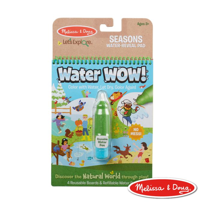 美國瑪莉莎 Melissa & Doug - 旅遊樂-水畫冊,Let's Explore-春夏秋冬