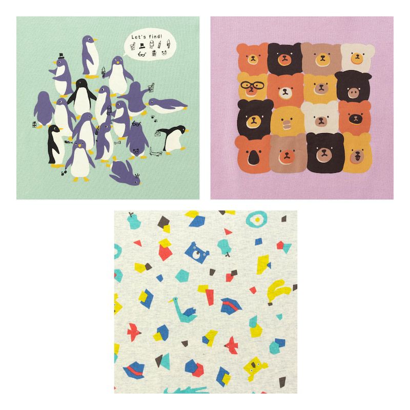 日本千趣會 - 純棉童趣動物印花長T-爬梯子-米